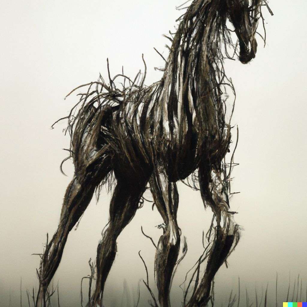 a horse, Peter Gric print